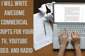 write awesome commercial scripts for your tv, youtube video, and radio