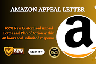 write appeal letter and authorization letter for amazon section 3  reinstatement