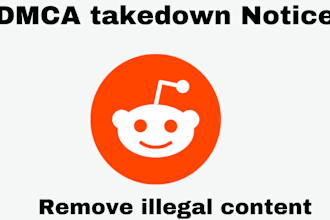send dmca takedown notice to report reddit under dmca