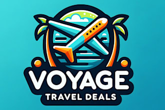create a travel, agency, hotel, resort logo and any graphics design