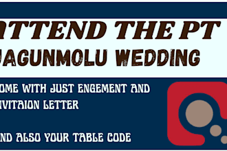 attend jagunmolu wedding on wednesday with invitation letter