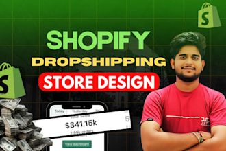 do shopify website design, shopify website redesign, shopify dropshipping store