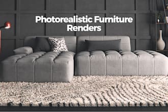 do 3d modelling and rendering of furniture