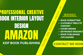 paperback book interior design book formatting for amazon KDP book publishing