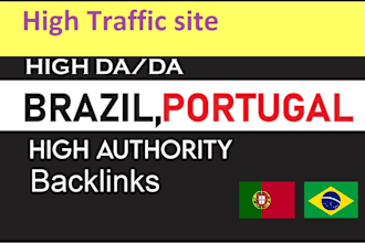 do latest portugal brazil link building high da pr9 portuguese backlink br pt