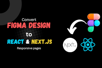 convert your figma design to react next js with tailwind CSS