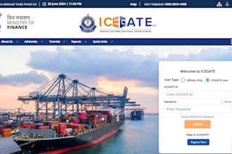 do ie code and icegate registration indian customs
