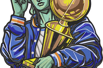 do embroidery digitizing into dst pes jef file in 1 hour