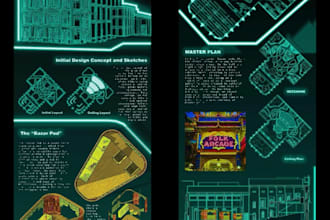 create compelling architectural presentation and 2d illustrative plans