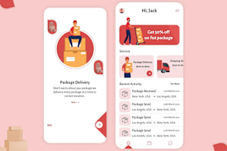 develop mover app, packer app, home service app with full functioning