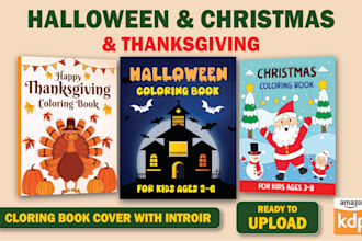 create fun halloween, christmas, and thanksgiving activity books