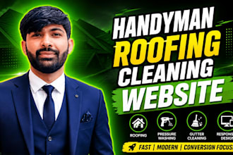 create website for your handyman, roofing business in 24hour