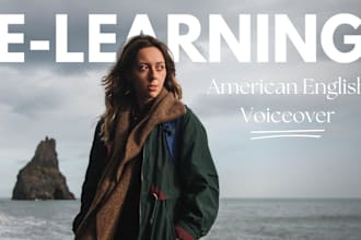 provide an english american elearning female voice over