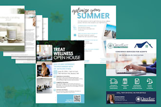 design creative business flyers and marketing materials