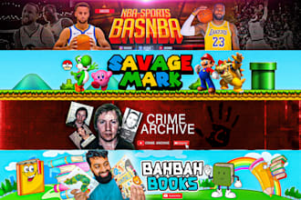 design a youtube channel logo and banner