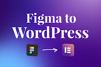 convert figma, xd, or PSD to wordpress using elementor
