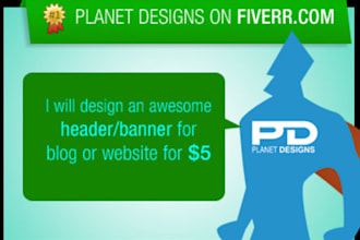 design an awesome HEADER for blog or website