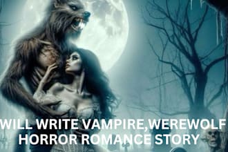 ghostwrite werewolf romance ,vampire  fantsy romance horror taboo story