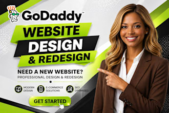 godaddy website redesign godaddy website design develop godaddy