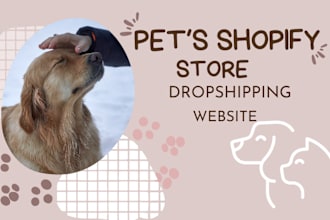 design dog trainer website, pet supplies website dropshipping pet care website