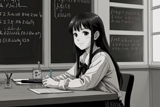 illustrate your story as a black and white manga
