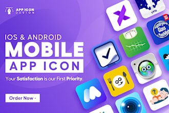 design modern and attractive app icon logo