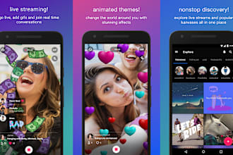 build social media app, live streaming app, chat app from scratch