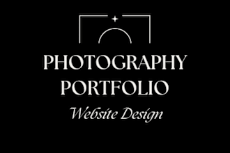 design photography portfolio website on wix and squarespace