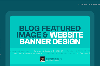 design stunning blog post featured images or website banners
