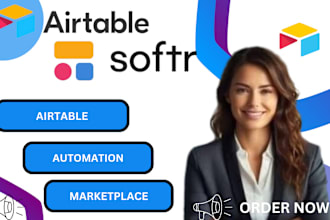 setup airtable softr website client portal database design