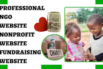 build ngo website nonprofit website charity website donation website