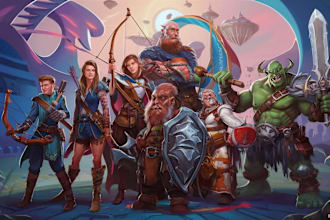 draw your dnd character or party