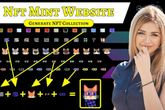 build nft mint website and nft dapp, nft collection on solana ethereum base bsc