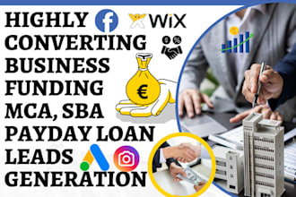 generate business funding leads business loan leads mca payday loan sba leads