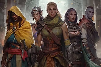 draw your dnd character or party art