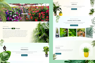 design blooming garden website for you