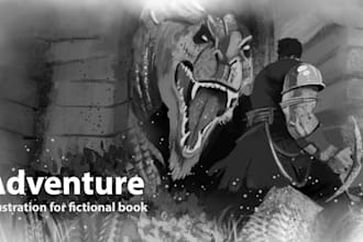 do fictional illustrations for books