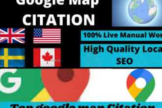 do 85000 google maps citations for gmb ranking and local business SEO