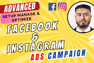 setup facebook ads, instagram ads, pixel and meta ad manager
