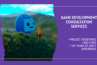 provide consultation and bug fixes for your unity game