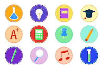 do vector illustrations of any objects, stickers