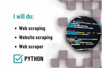 do web scraping, website scraping, web scraper in python