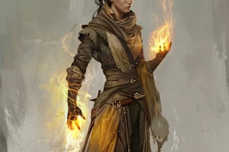 design a fantasy character dnd art and d and d character