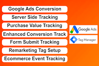 setup google ads enhanced conversion tracking, server side tracking, ga4, GTM