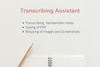 transcribe handwritten notes, pdf and scanned images
