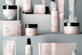 do skincare cosmetic product packaging and labeling design