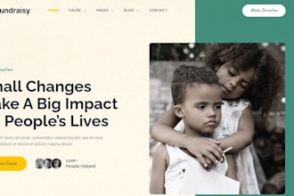 create nonprofit website, charity donation ngo, church, fundraising 501c3, grant