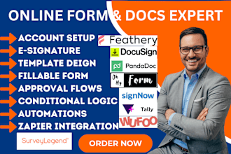 paperform adobe sign cognito proposify hellosign google forms docusign pandadoc