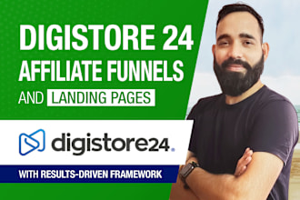 build digistore24 affiliate marketing sales funnel and landing page