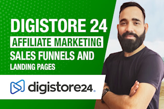 build digistore24 affiliate marketing sales funnel and landing page